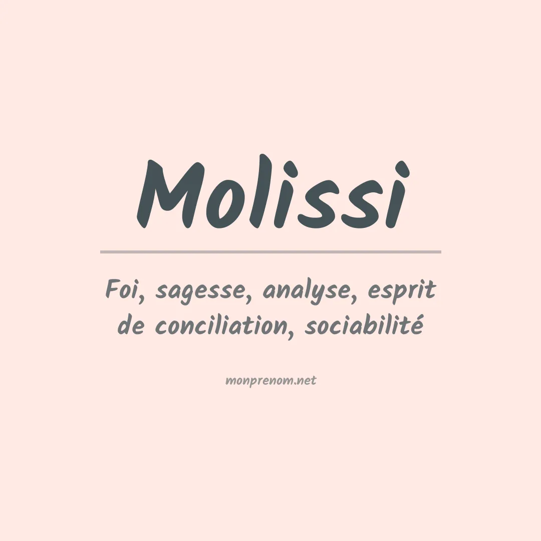 Signification du prénom Molissi