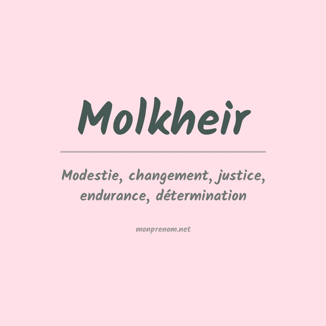 Prénom Molkheir
