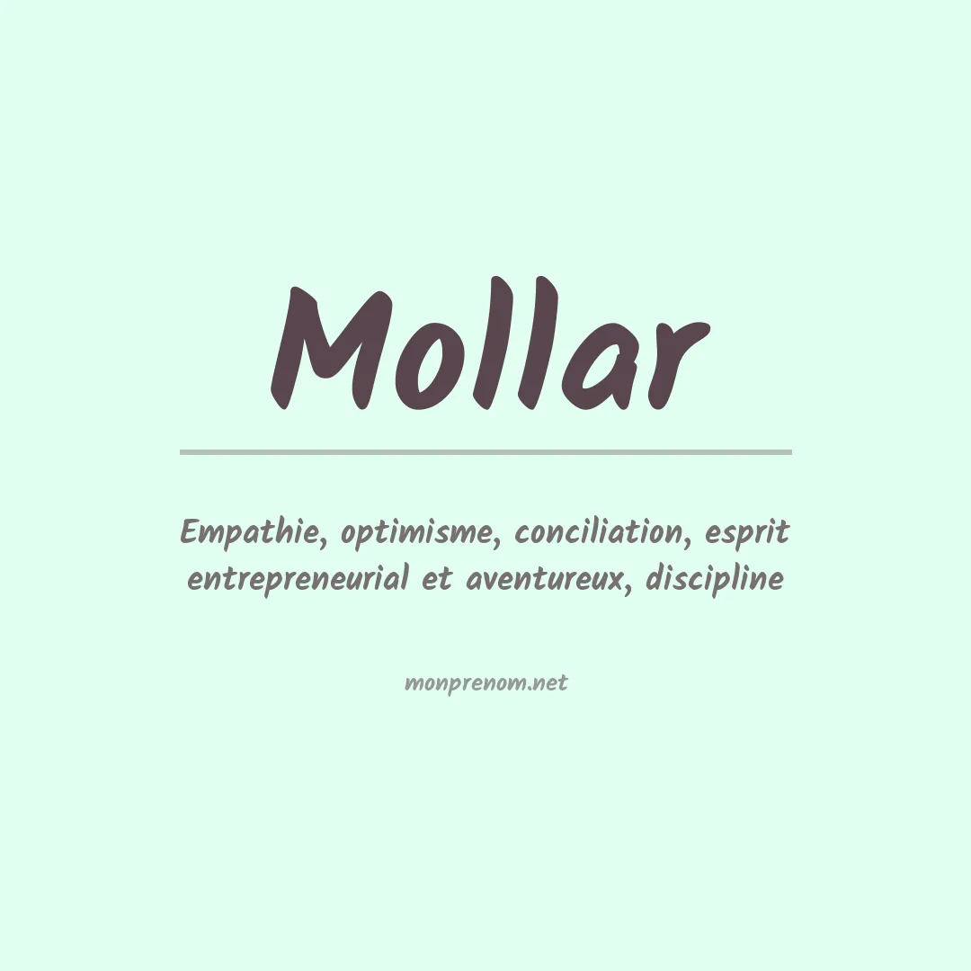 Signification du prénom Mollar
