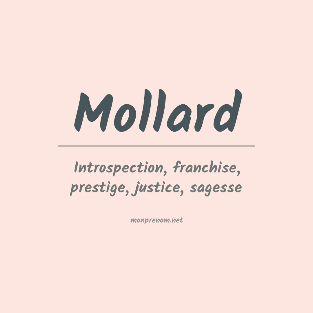 Prénom Mollard