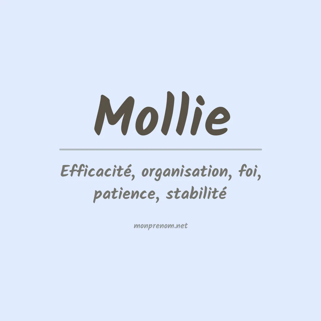 Signification du prénom Mollie