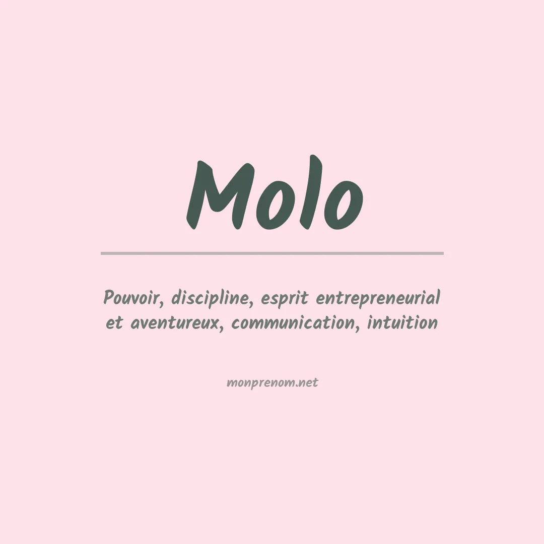 Signification du prénom Molo