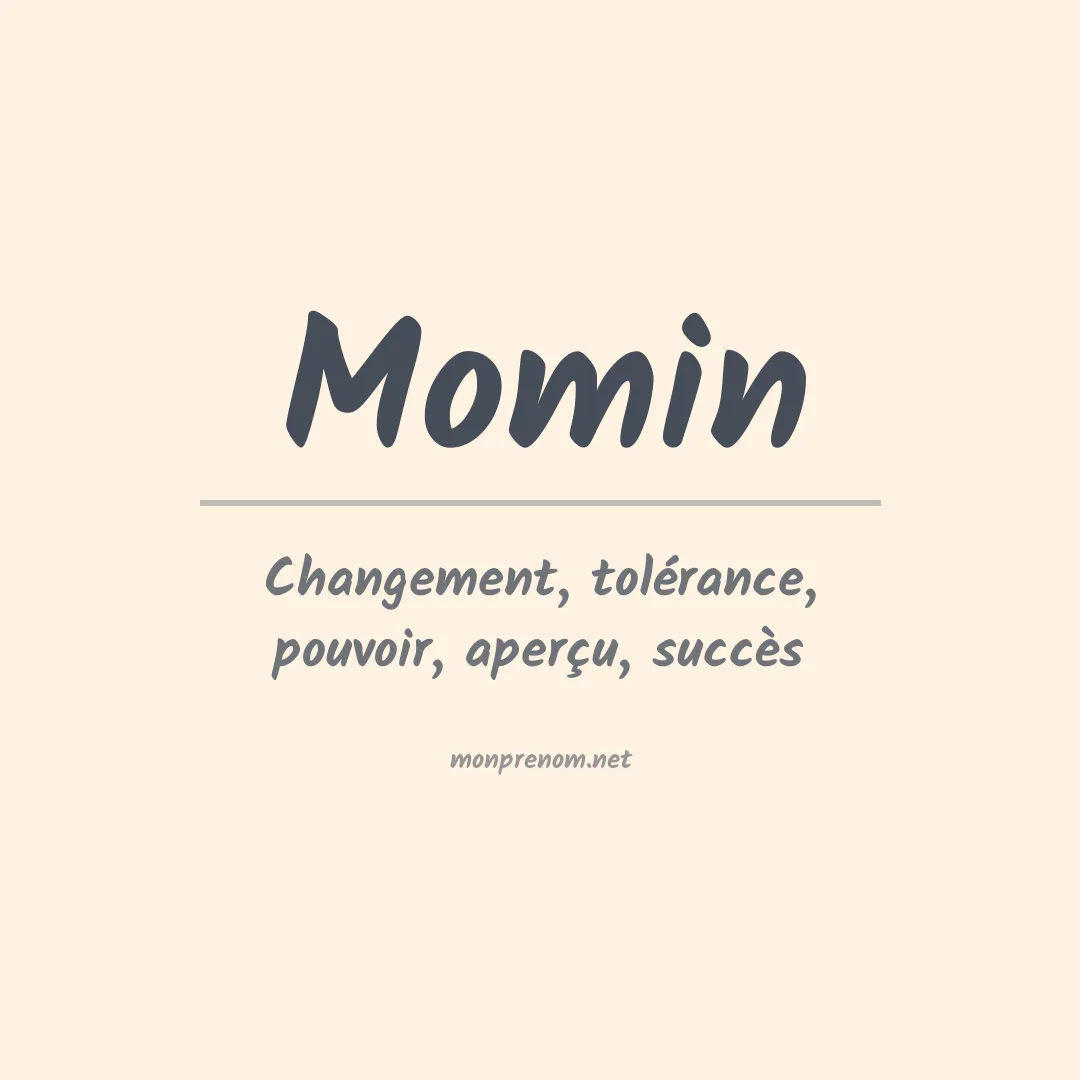 Prénom Momin