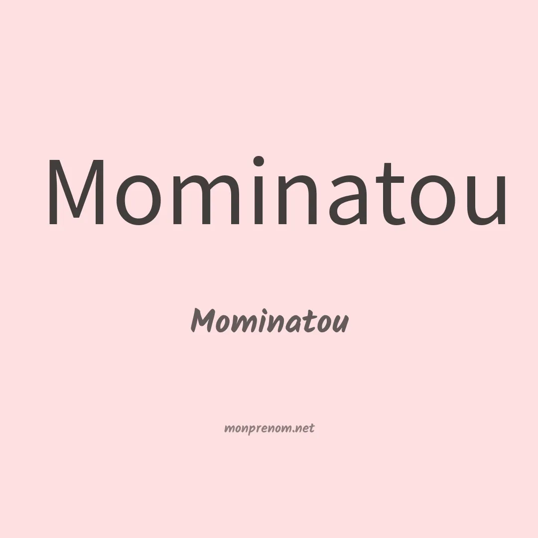 Mominatou en chinois