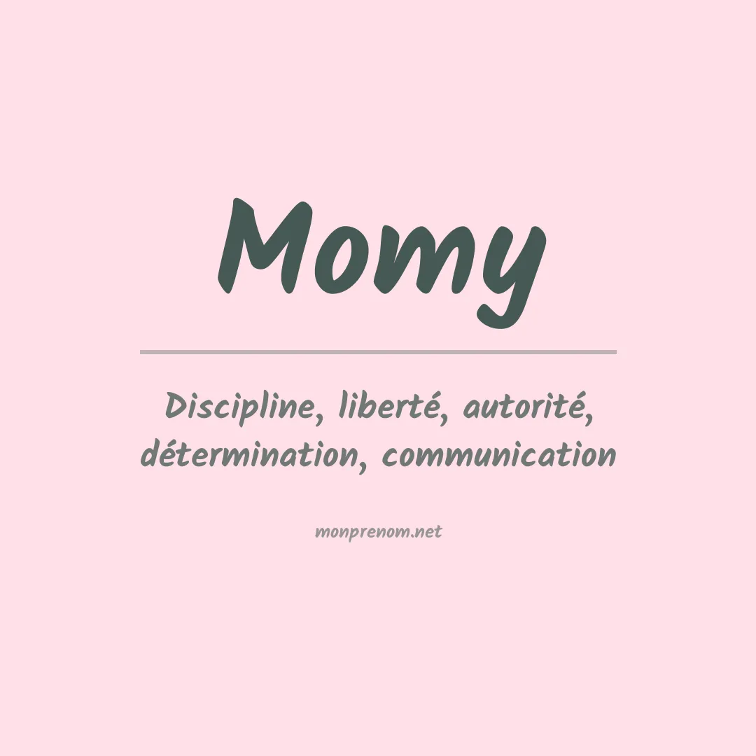 Signification du prénom Momy