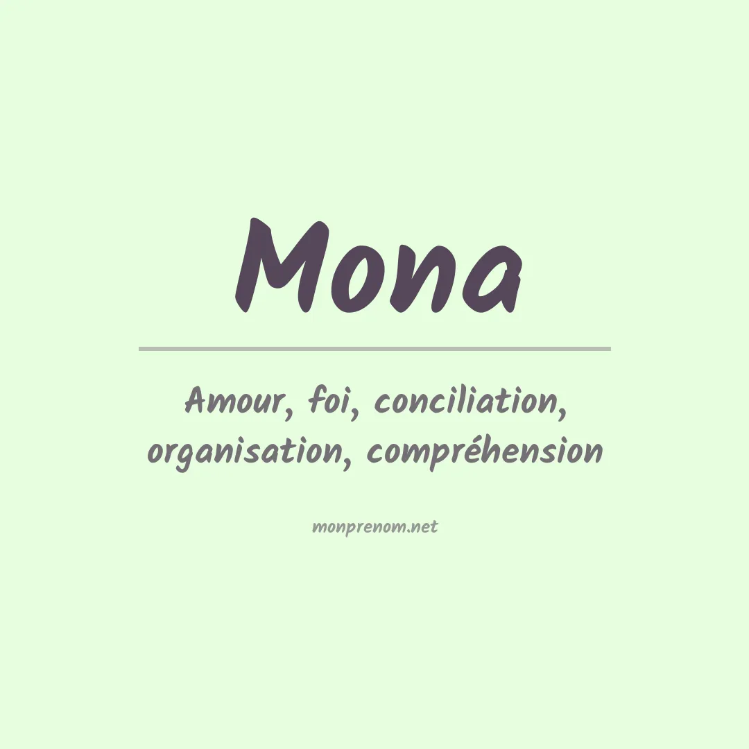 Prénom Mona