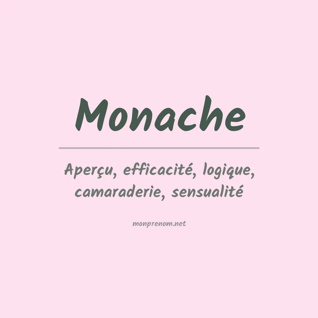 Signification du prénom Monache
