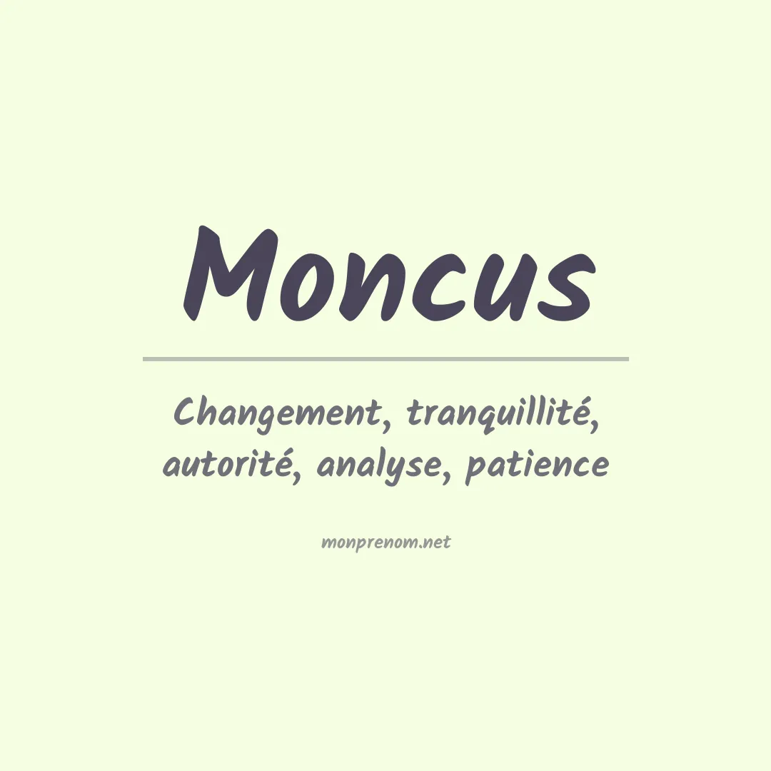 Prénom Moncus