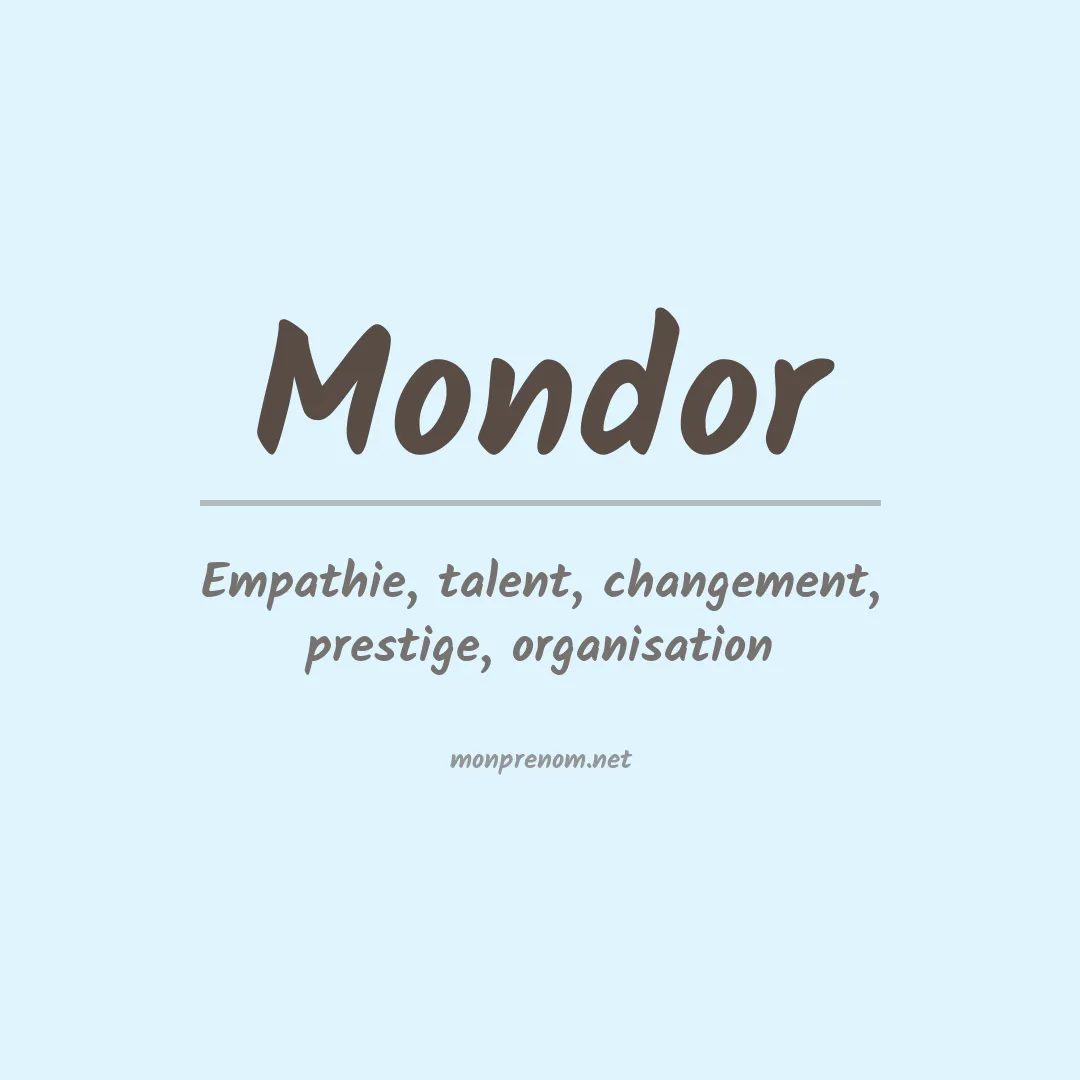 Prénom Mondor