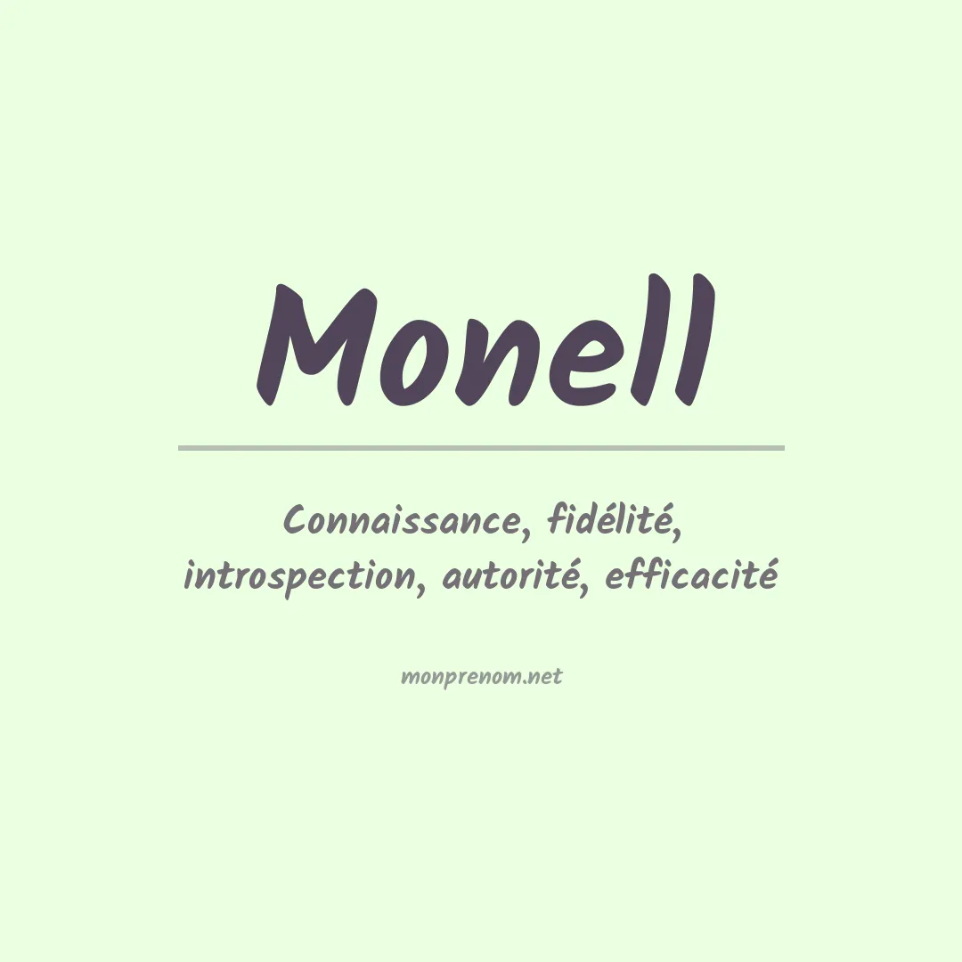 Prénom Monell