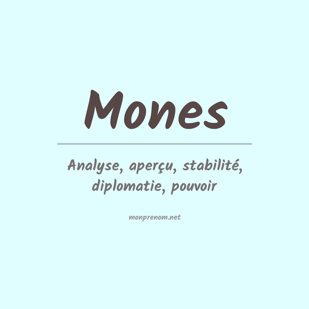 Prénom Mones
