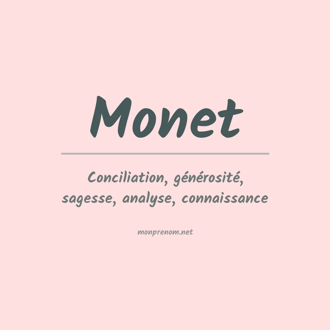 Prénom Monet