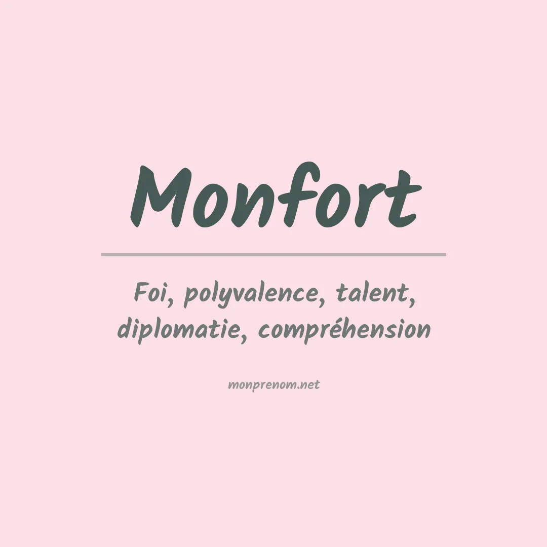 Prénom Monfort