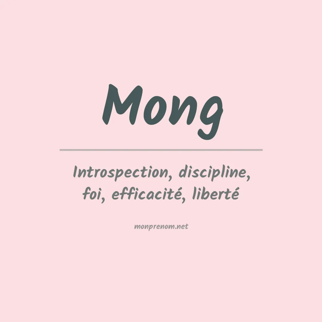 Prénom Mong