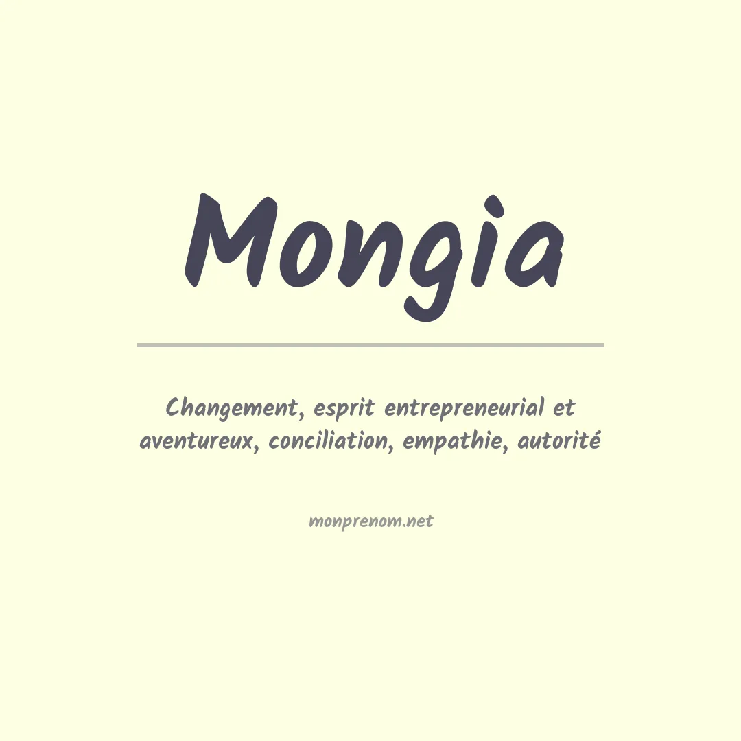Prénom Mongia
