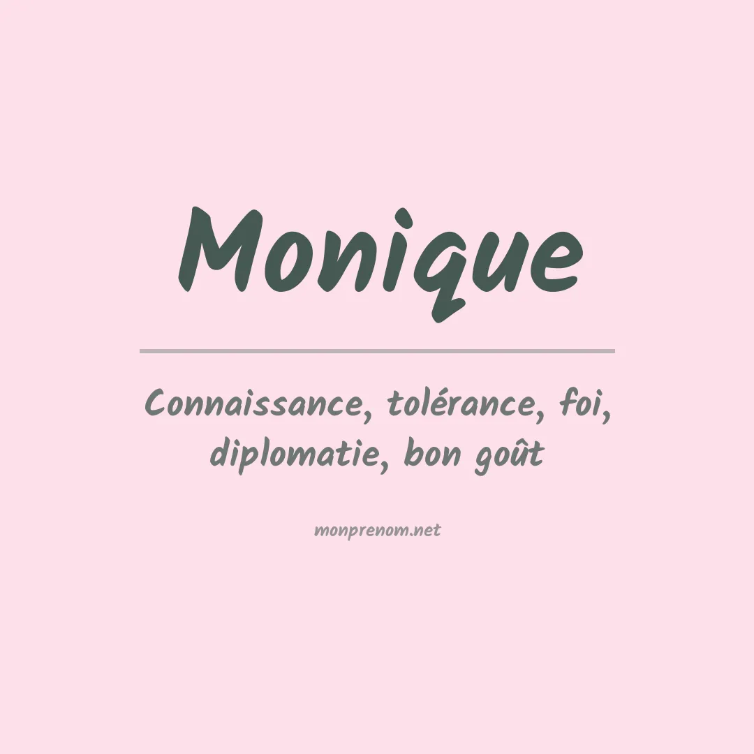 Prénom Monique