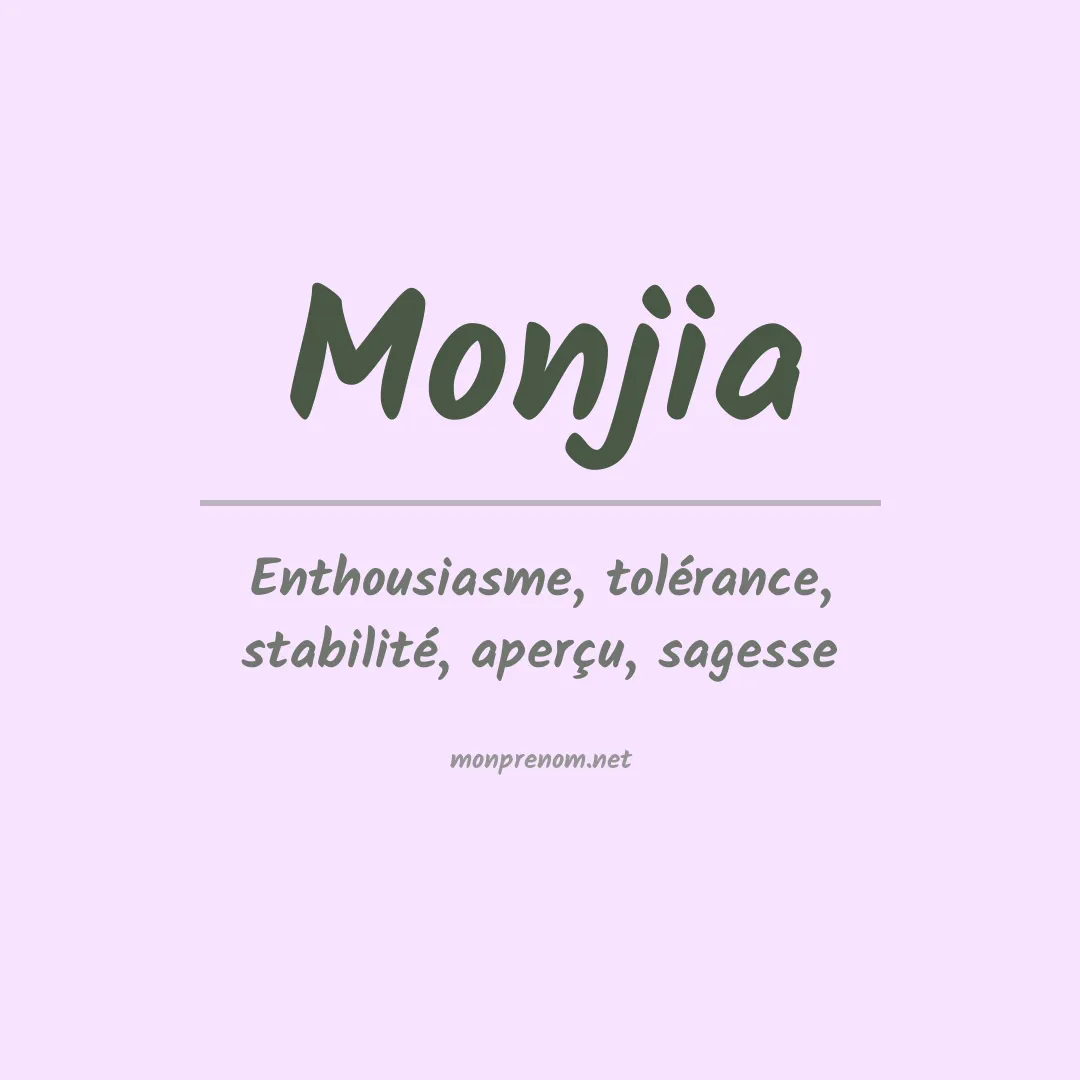 Prénom Monjia