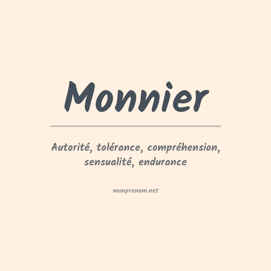 Prénom Monnier