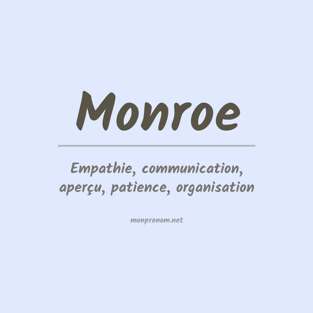 Prénom Monroe