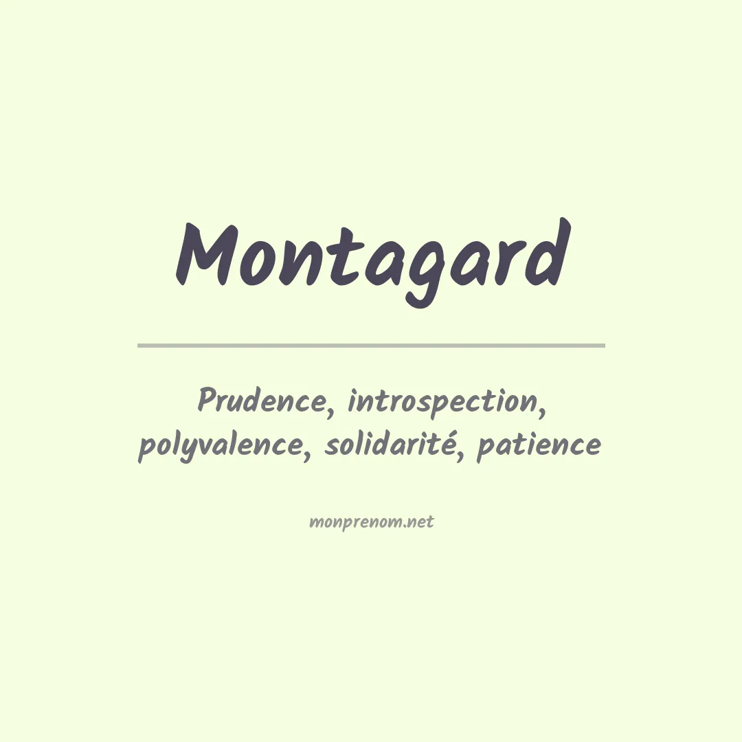 Signification du prénom Montagard