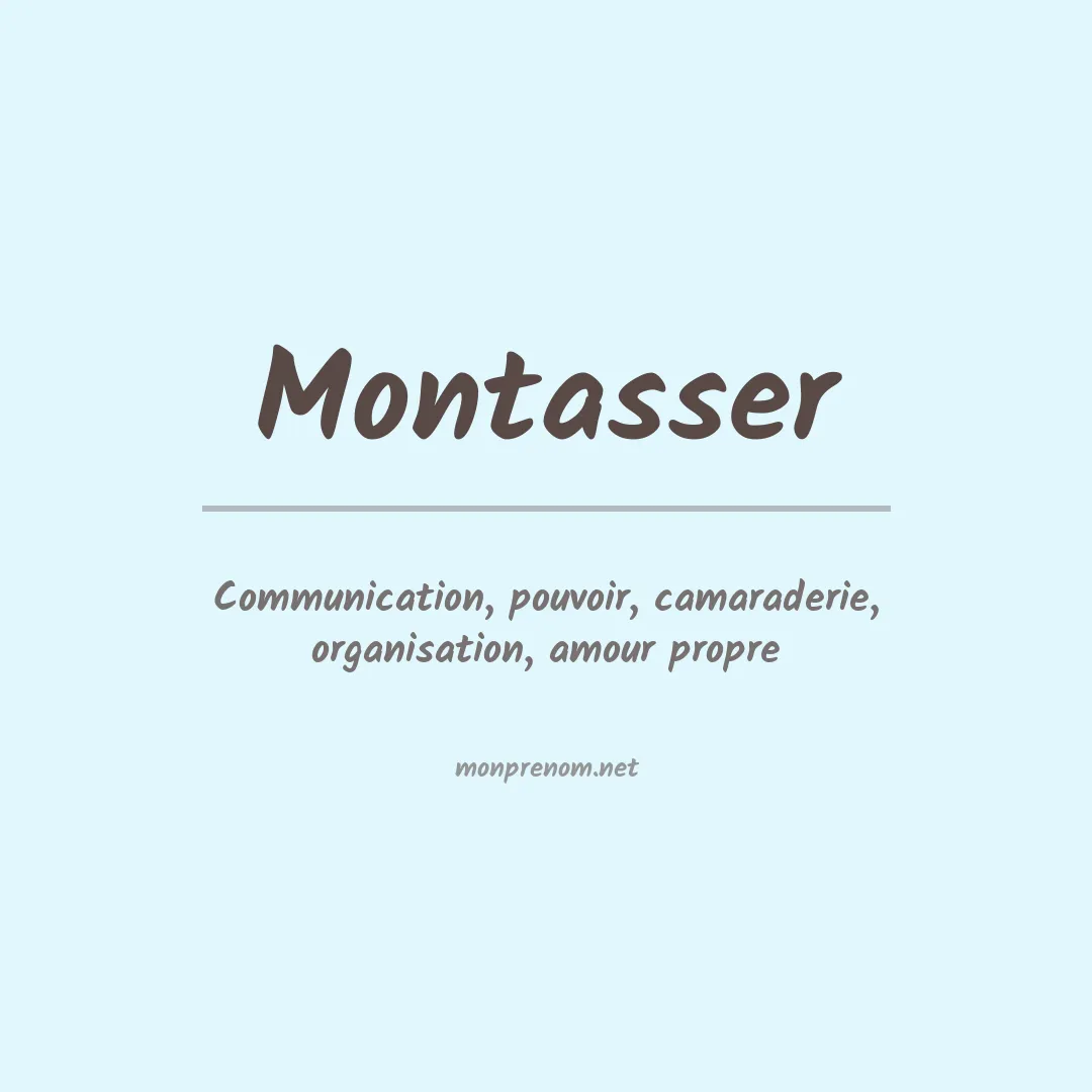 Prénom Montasser