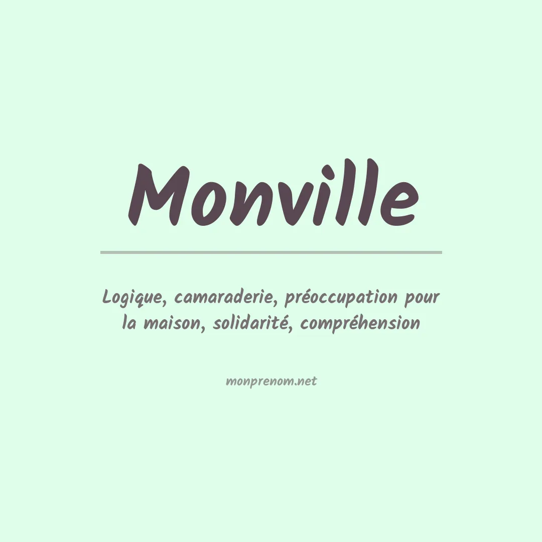 Prénom Monville