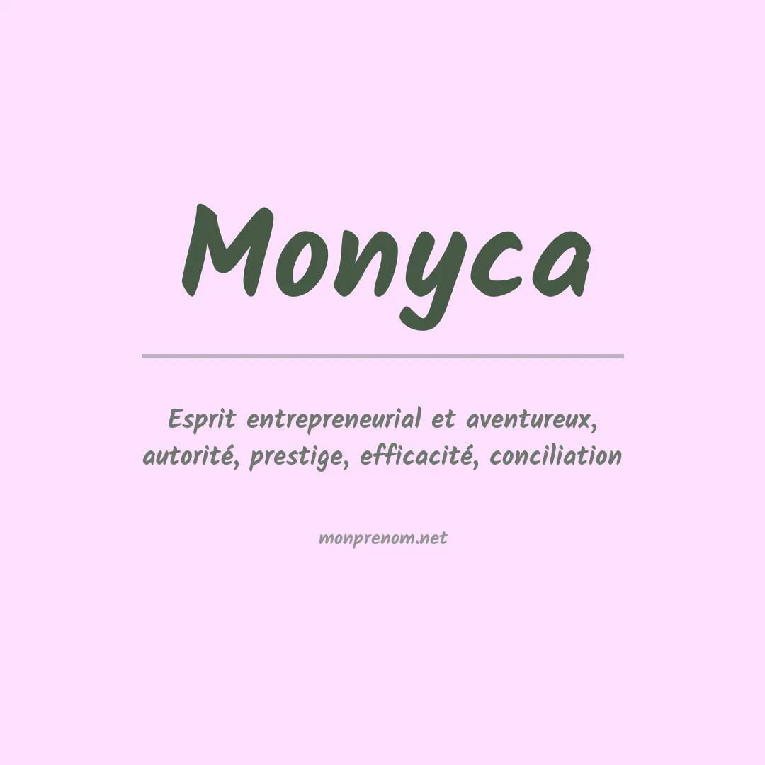 Prénom Monyca