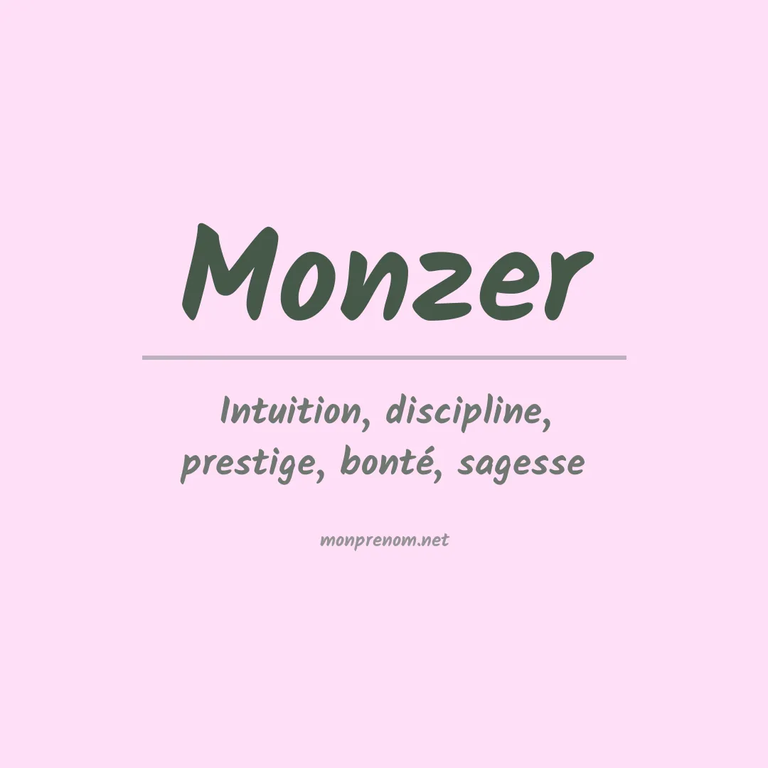 Signification du prénom Monzer