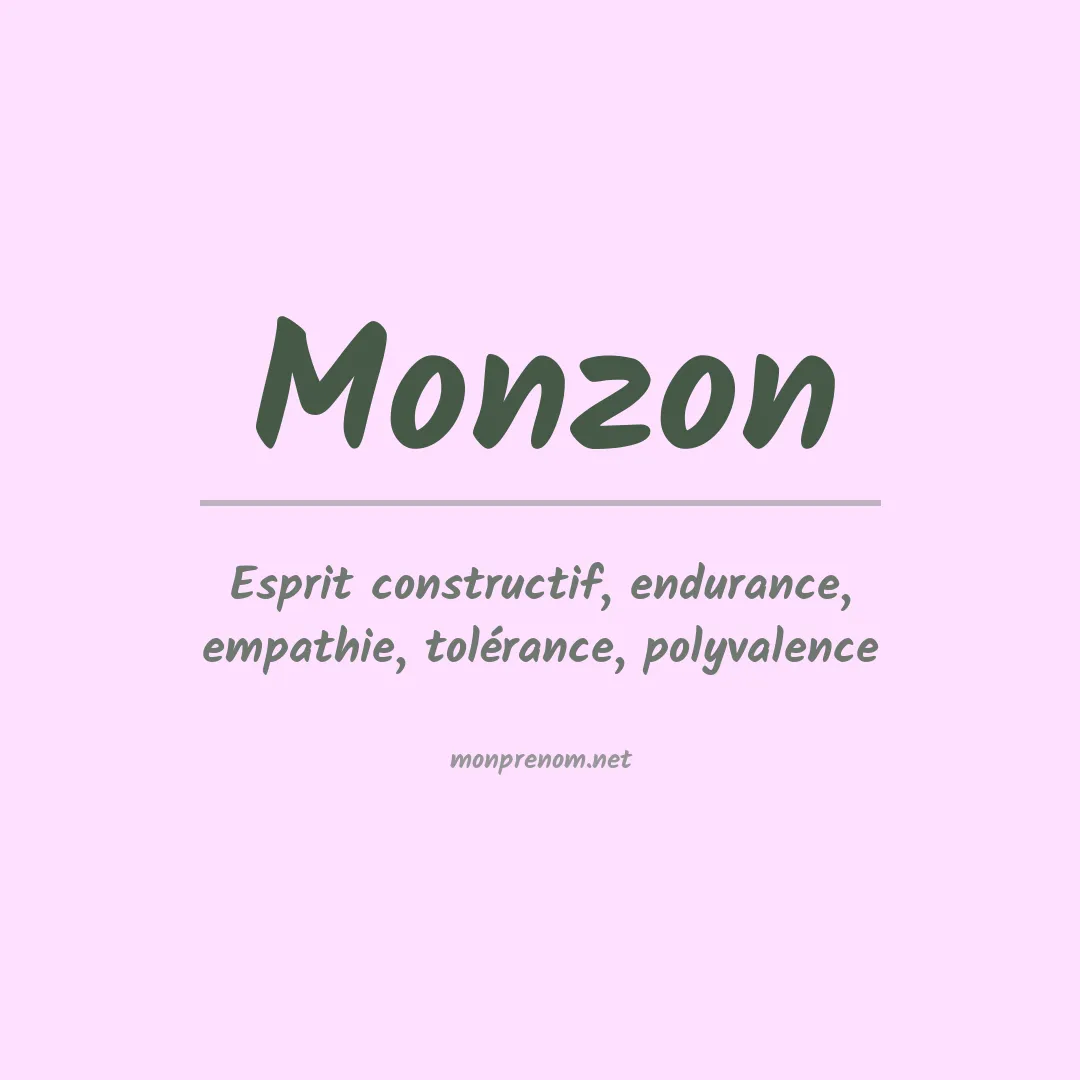 Prénom Monzon