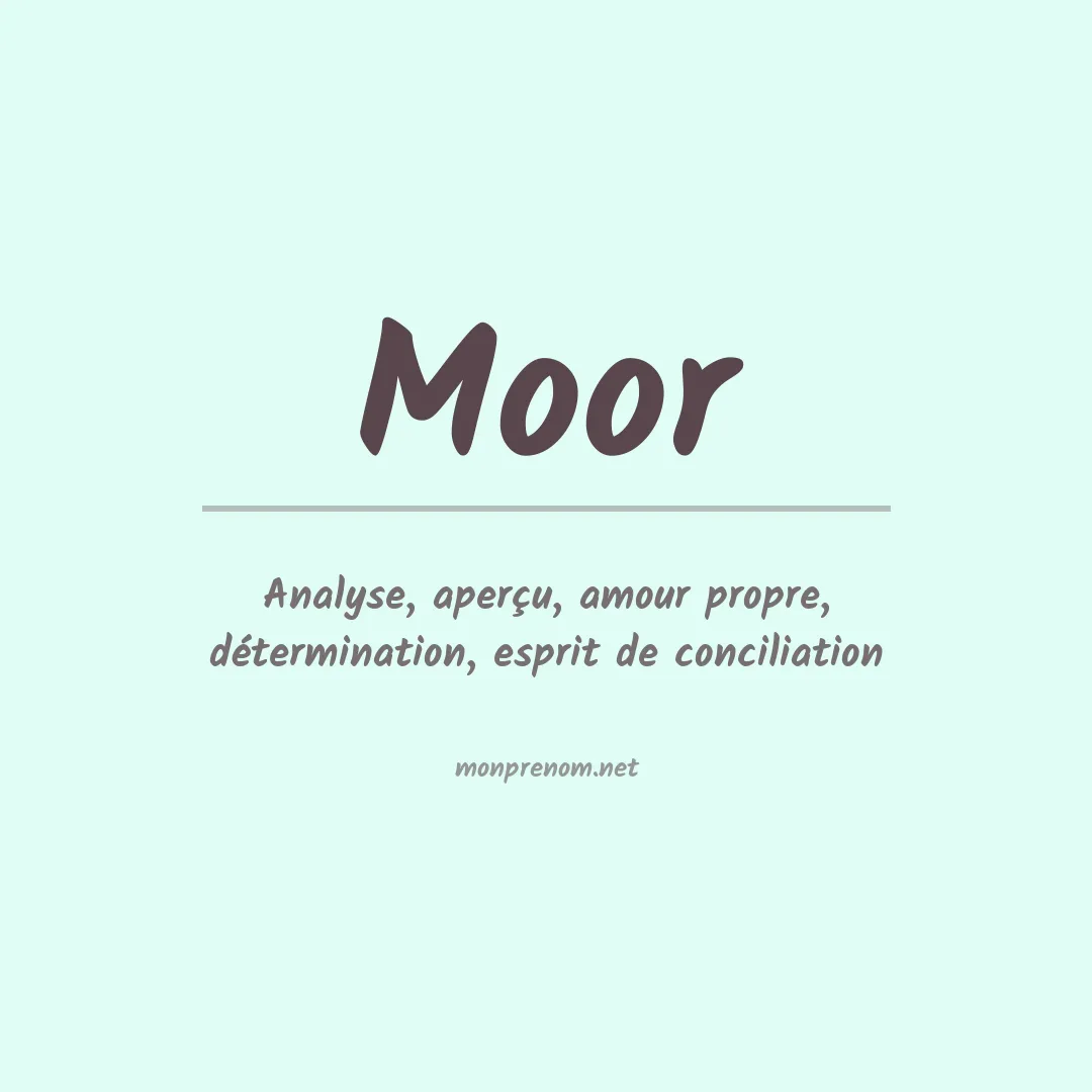Prénom Moor