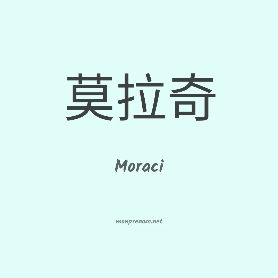 Moraci en chinois