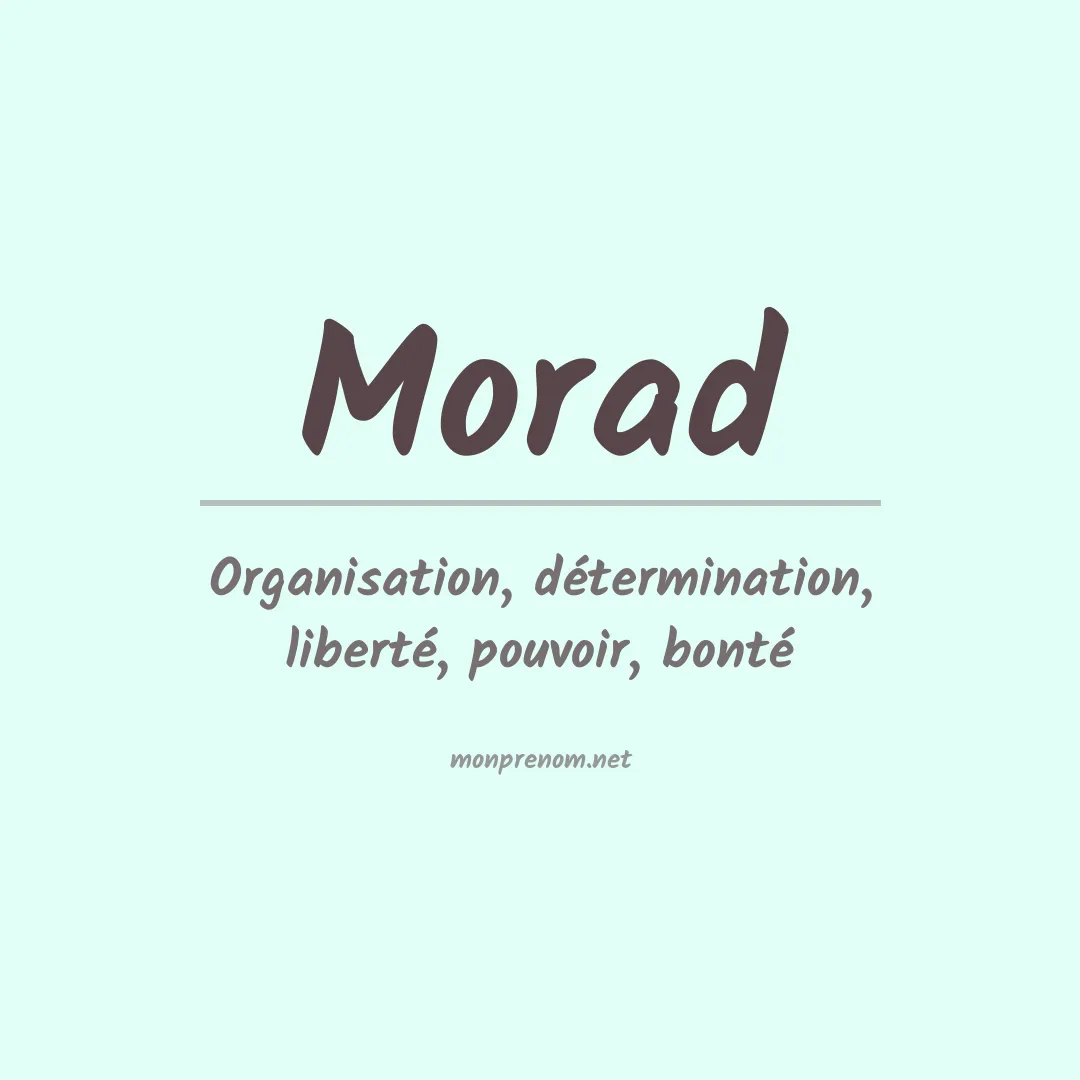 Prénom Morad
