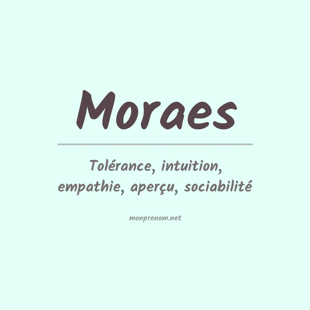 Prénom Moraes
