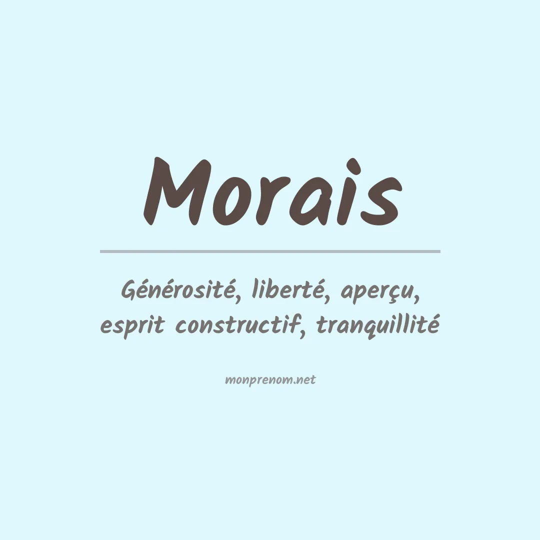 Prénom Morais