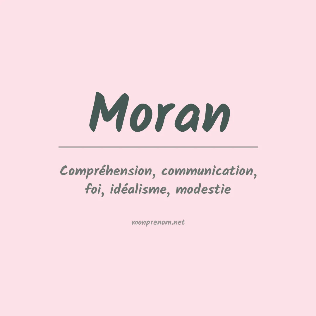 Prénom Moran