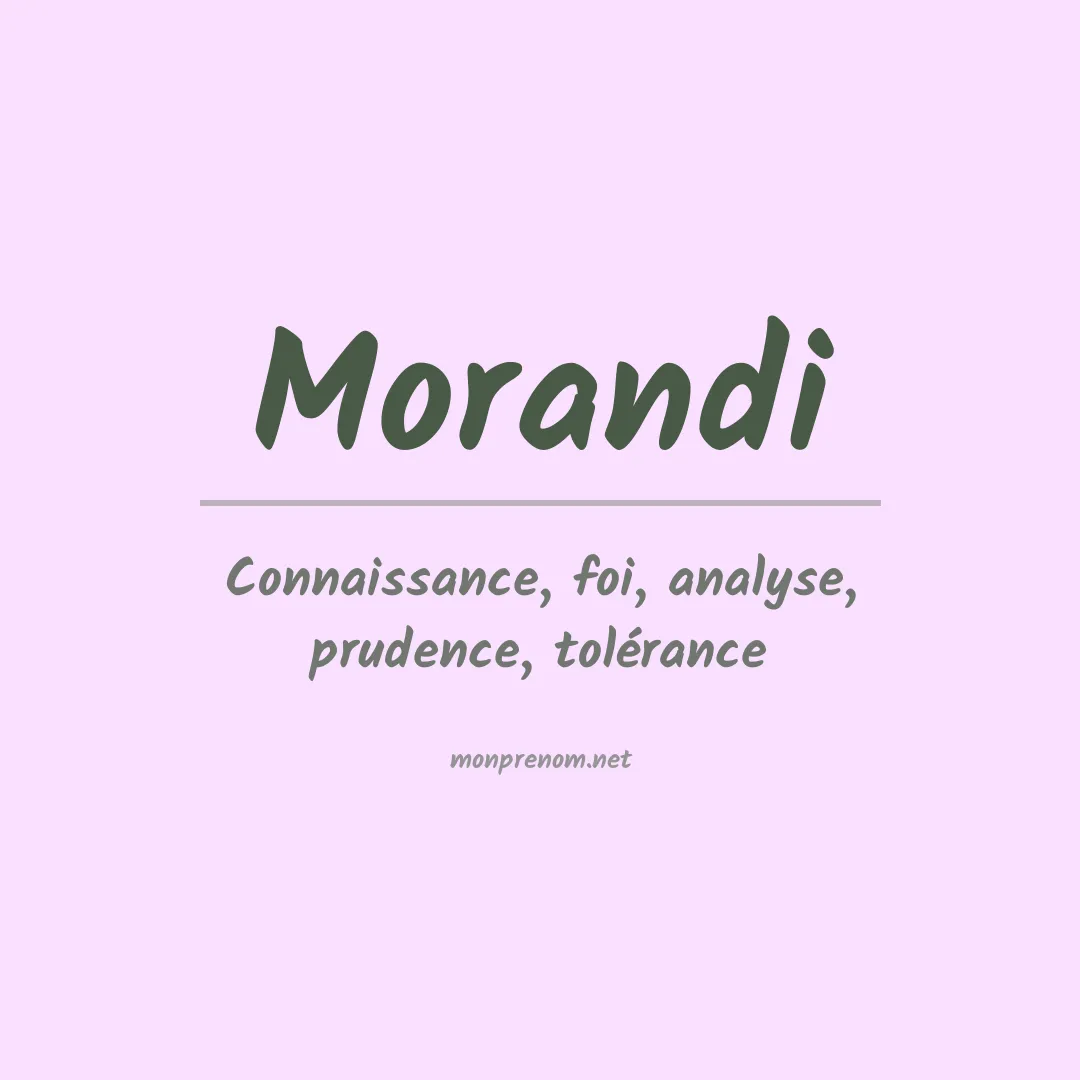 Prénom Morandi