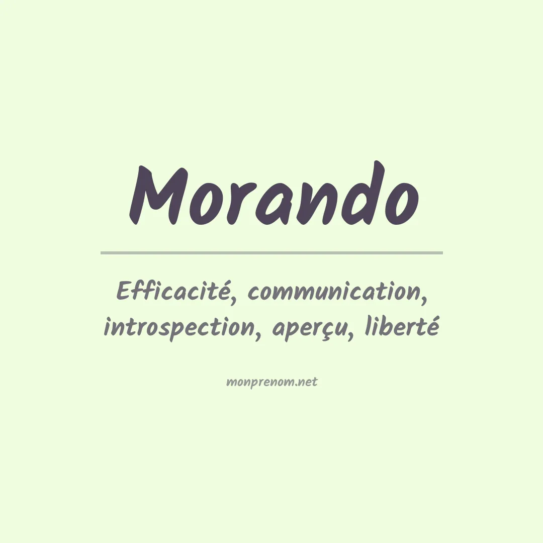 Prénom Morando