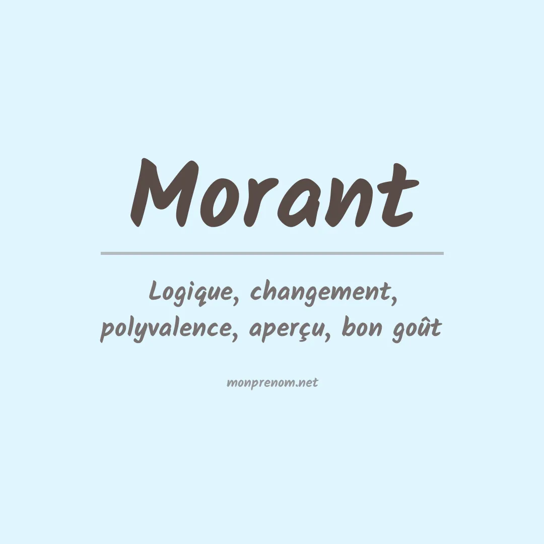 Prénom Morant