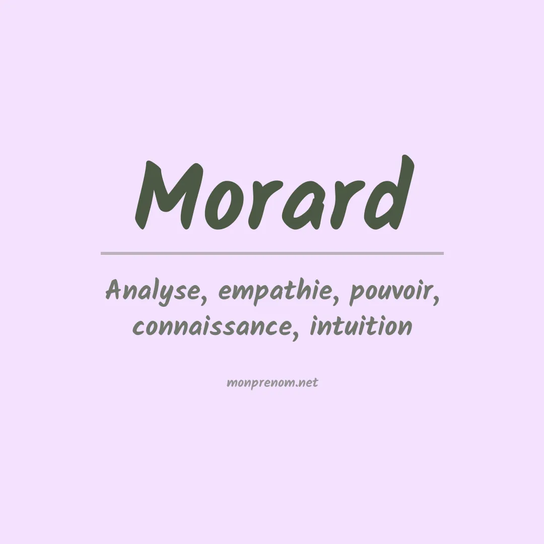 Signification du prénom Morard