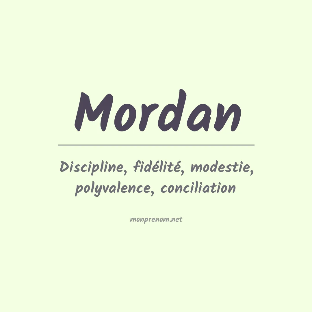 Prénom Mordan