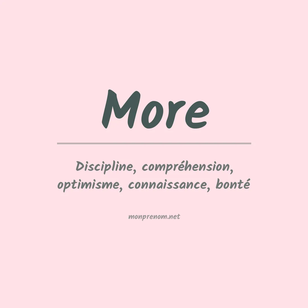 Prénom More