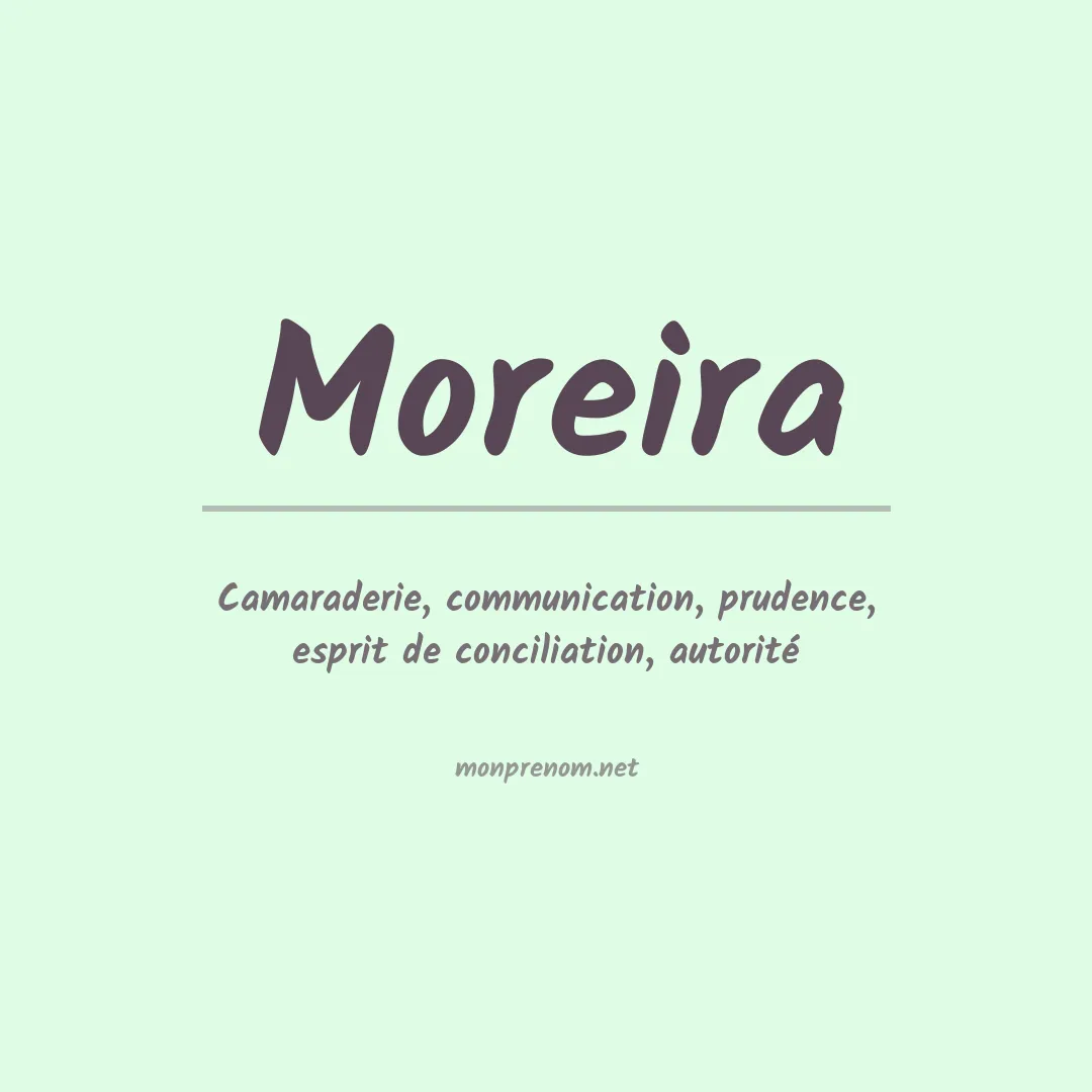 Prénom Moreira