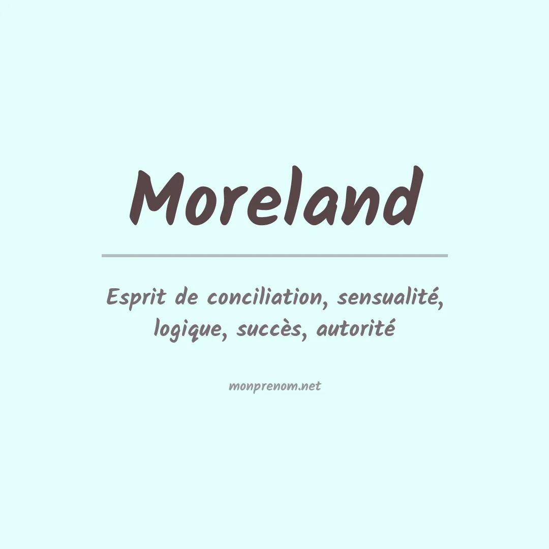 Prénom Moreland