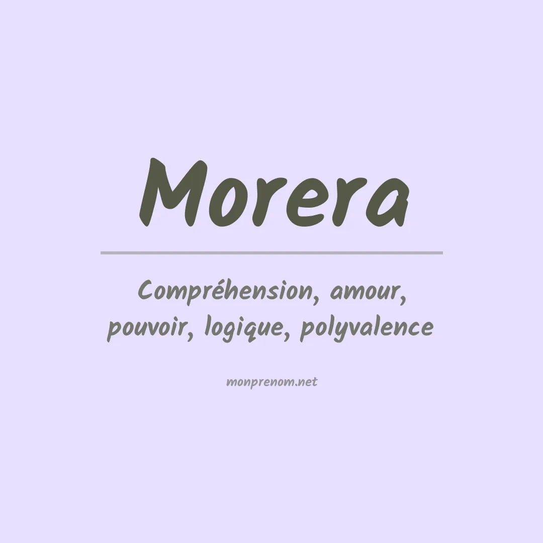 Prénom Morera