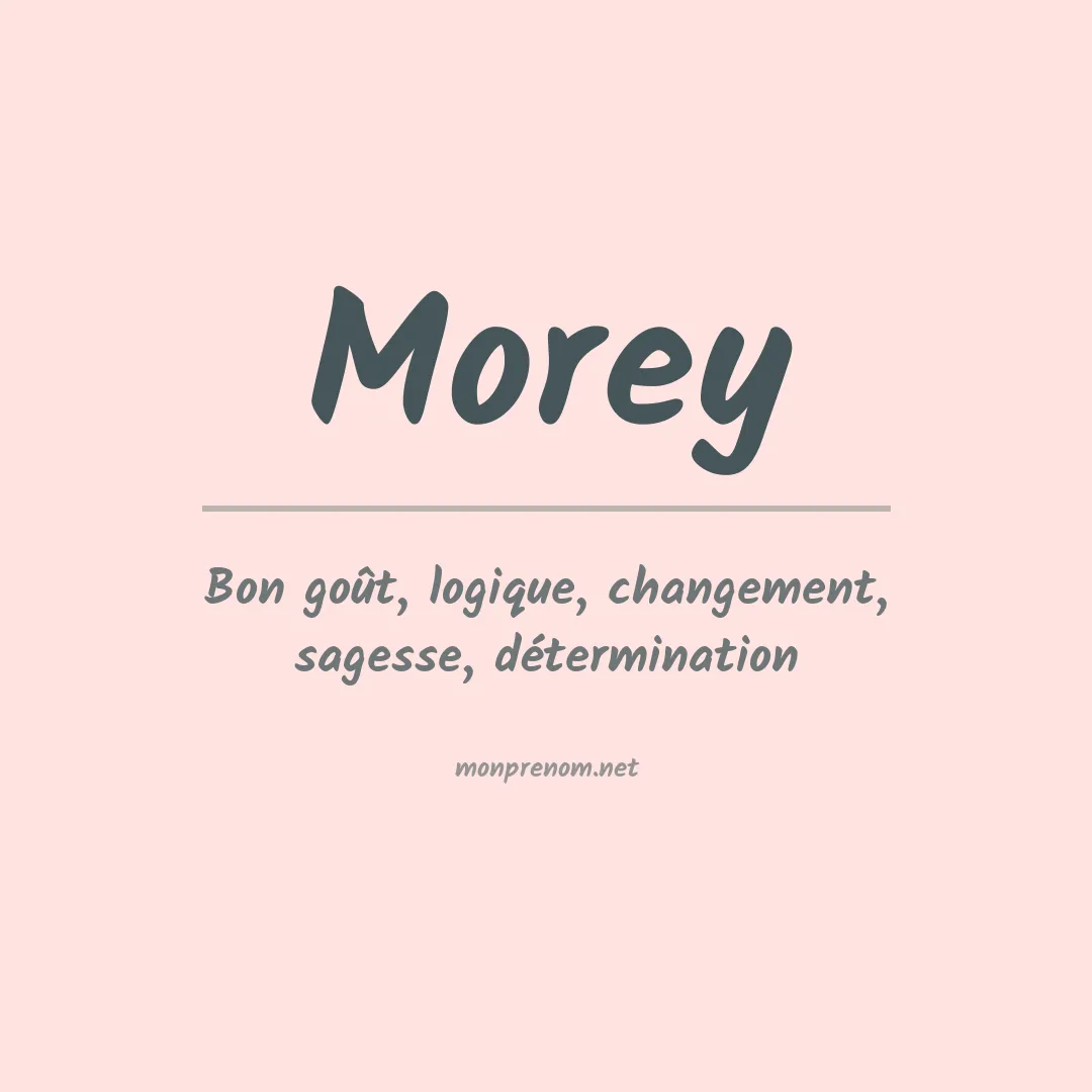 Prénom Morey
