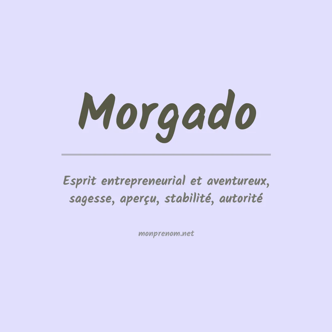 Prénom Morgado