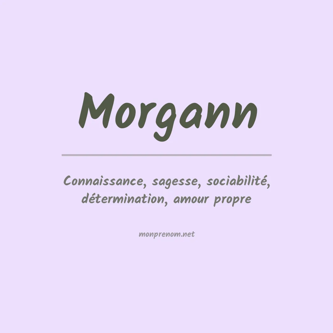Signification du prénom Morgann