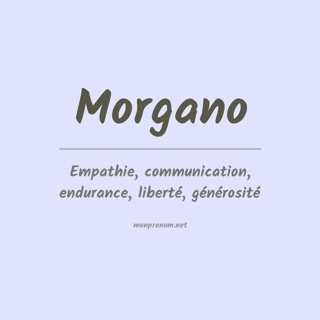 Prénom Morgano