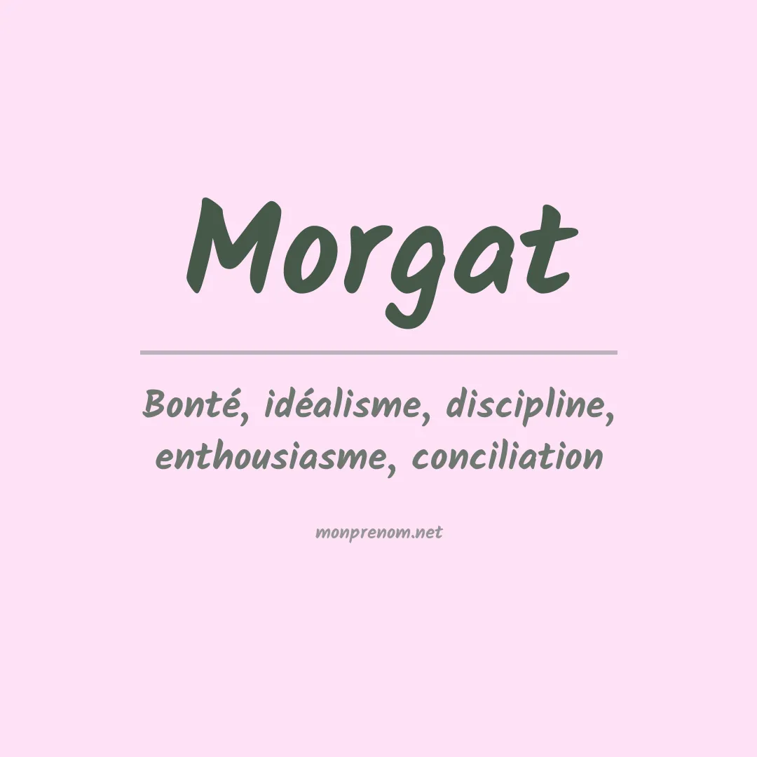 Signification du prénom Morgat