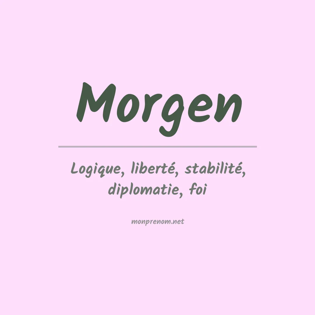 Prénom Morgen